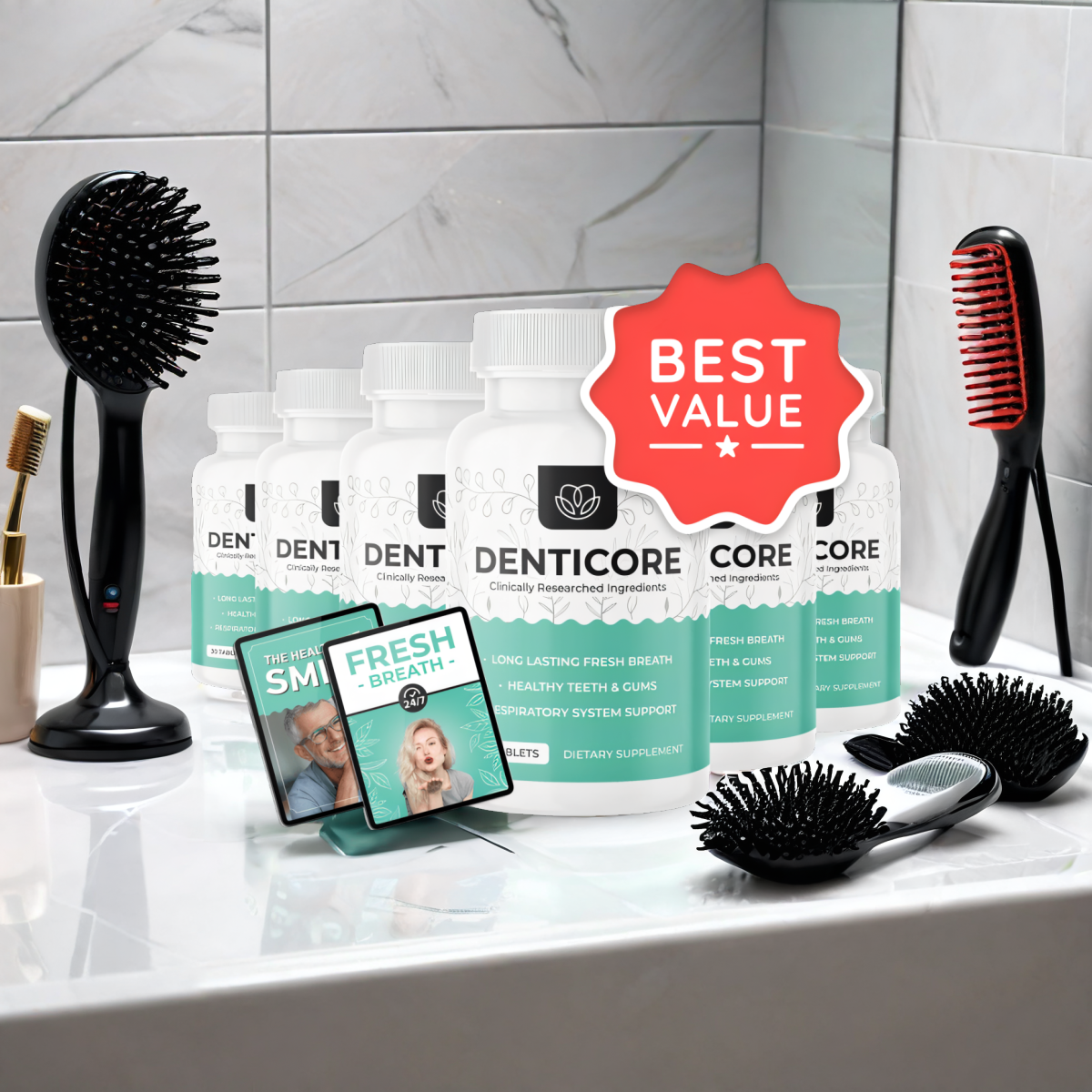 DentiCore - 6 Bottles + 2  Ebooks