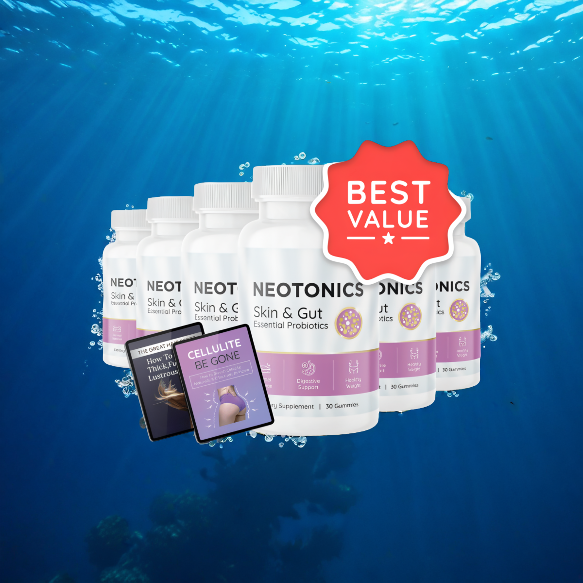 Neotonics - 6 Bottles + 2  Ebooks