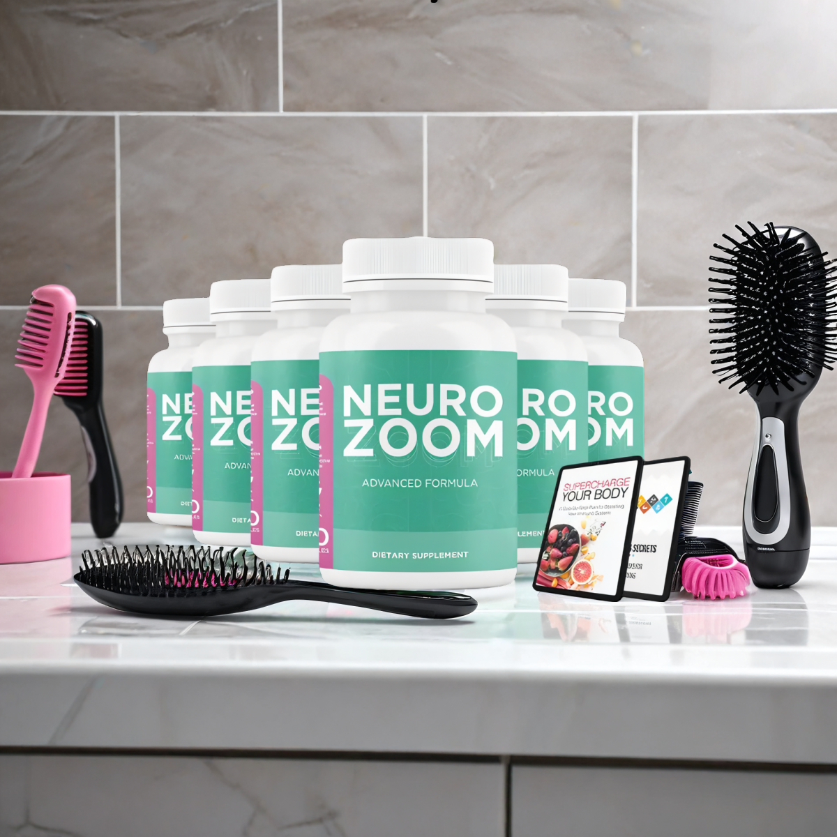 NeuroZoom - 6 Months Supply + 2 Bonus eBooks