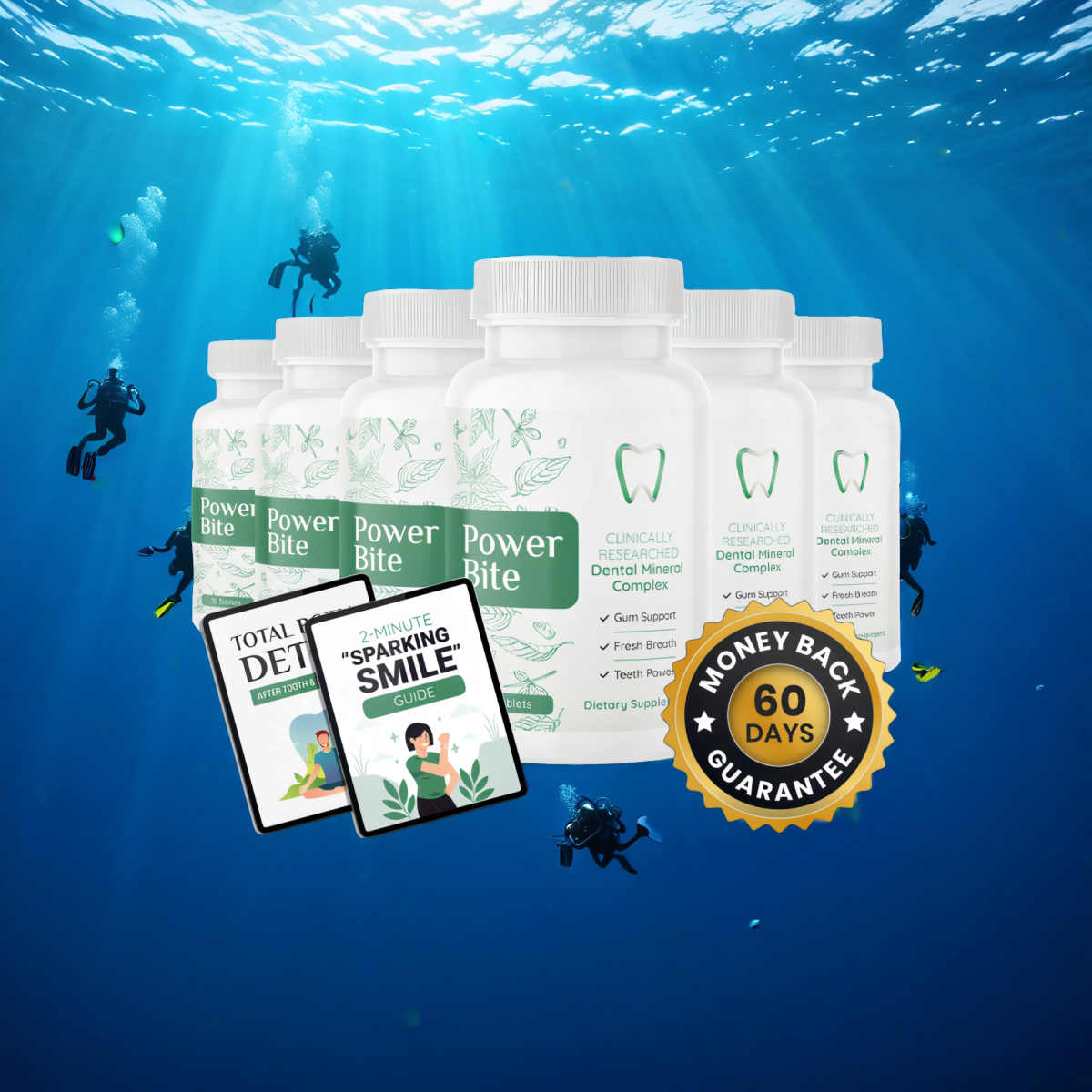 Power Bite - 6 Bottles + 2  Ebooks